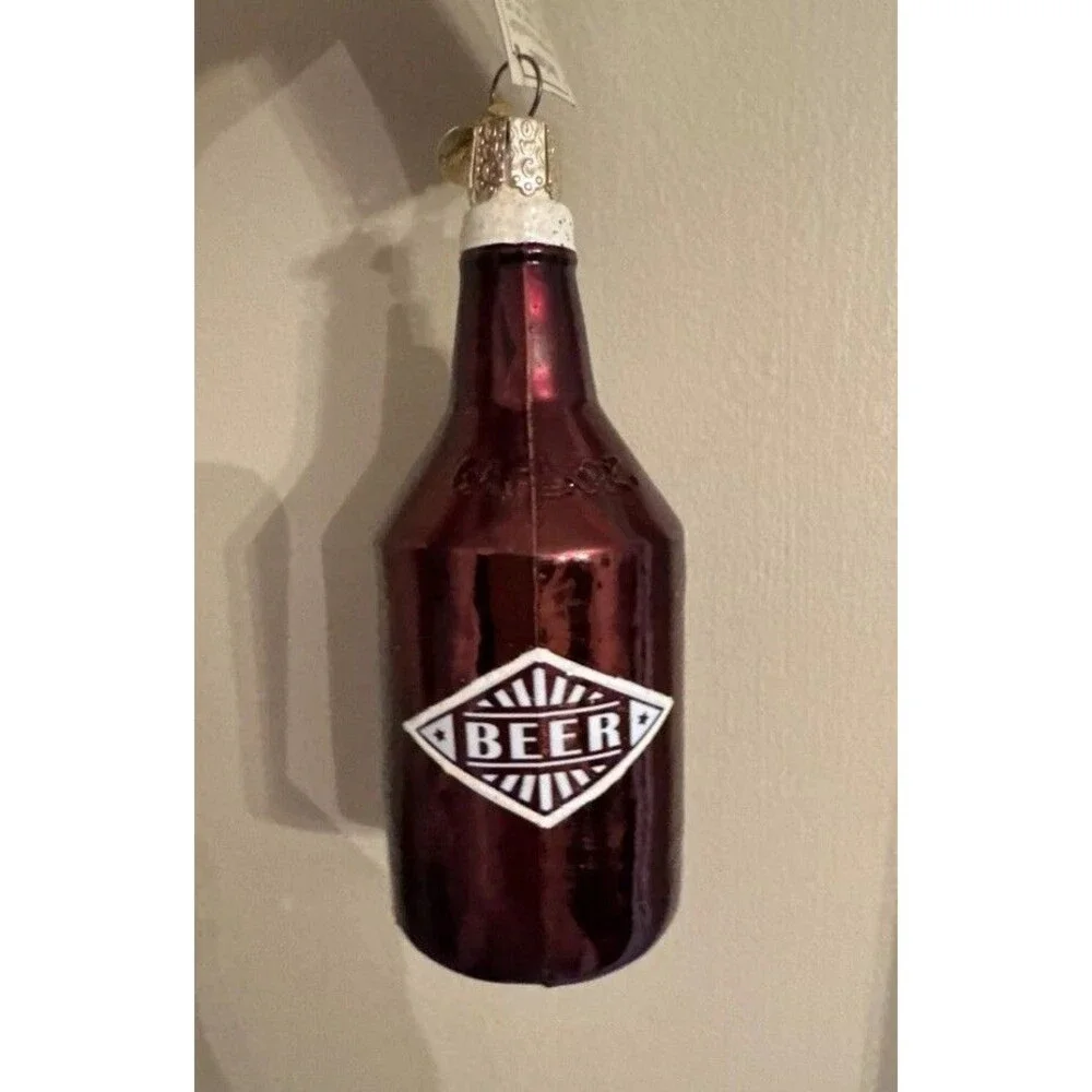 Old World Christmas Ornament Beer Growler